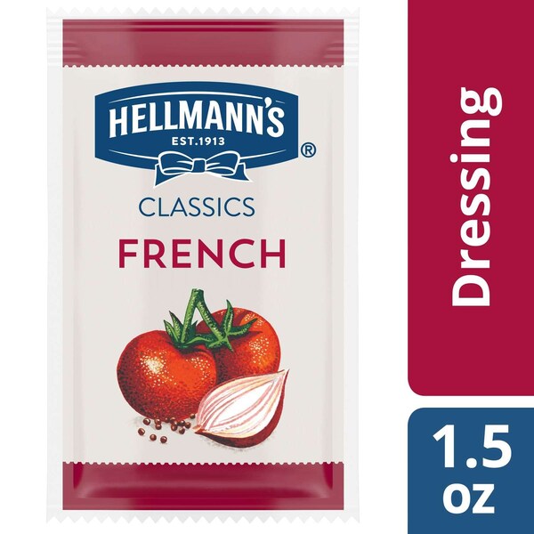 Hellmanns French Salad Dressing 1.5 oz. Portion Control Sachets, PK102 - 84119891