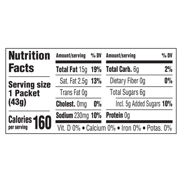 Hellmanns French Salad Dressing 1.5 oz. Portion Control Sachets, PK102 - 84119891