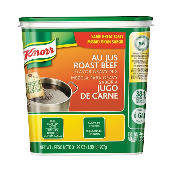 Knorr Knorr Au Jus Beef Sauce/Gravy Mix 1.99lbs Tub, PK4 - 84136726