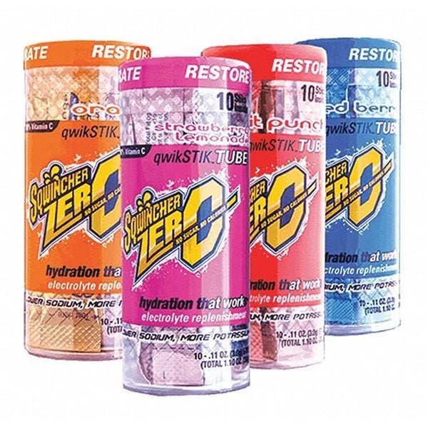 Sqwincher Sqwincher Zero, Sugar Free Sports Drink Mix, Assorted Flavors, 20 oz Yield per .11 oz Pack, 20 Pack - 159060119