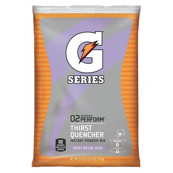 Gatorade G Series, Thirst Quencher Sports Drink Mix, Riptide Rush, 6 Gal Yield Per 51 oz Pk, 1 Pack - 33672