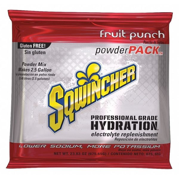 Sqwincher Sports Drink Mix Powder 23.83 oz., Fruit Punch - 159016042