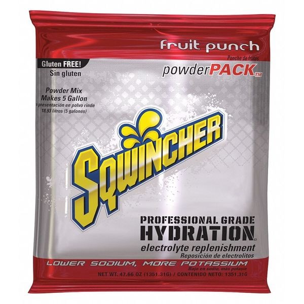 Sqwincher Sports Drink Mix Powder 47.66 oz., Fruit Punch - 159016405
