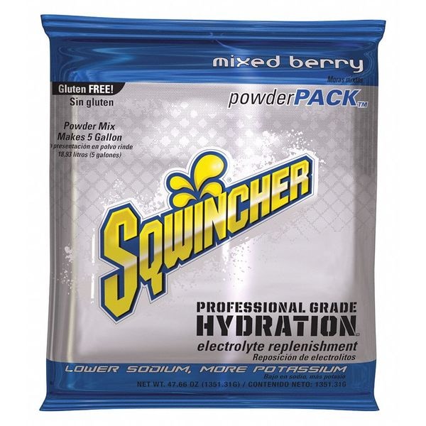 Sqwincher Sports Drink Mix Powder 47.66 oz., Mixed Berry - 159016400