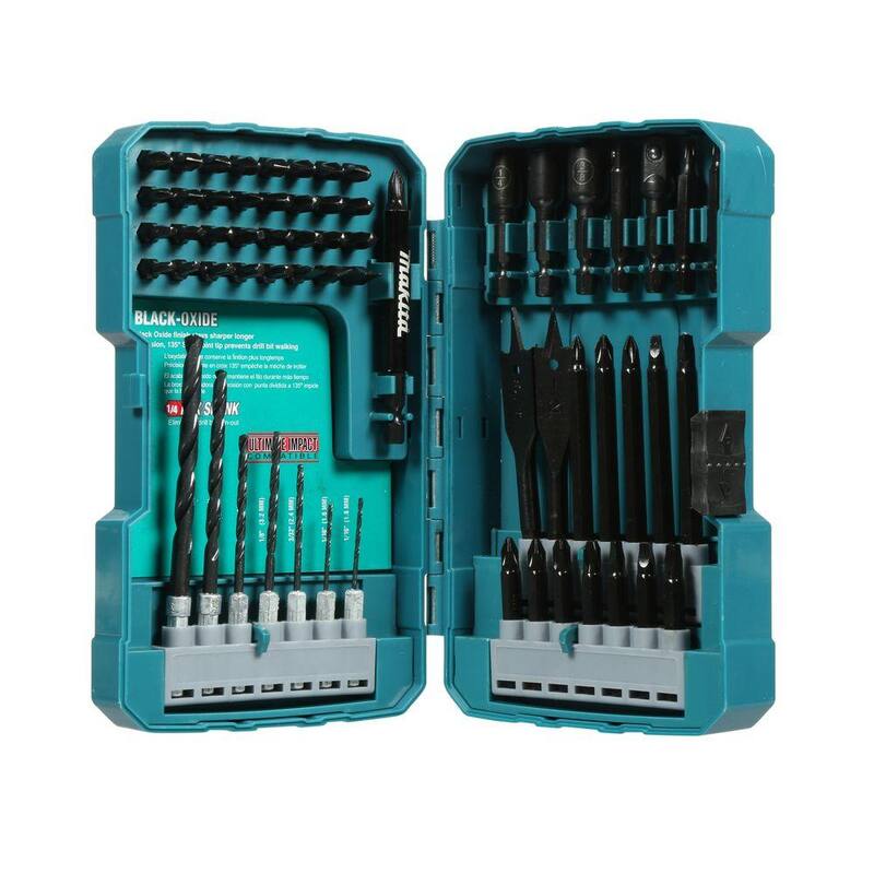 Set de puntas de destornillador y taladro de impacto Makita (70 piezas), Acero - T-01725