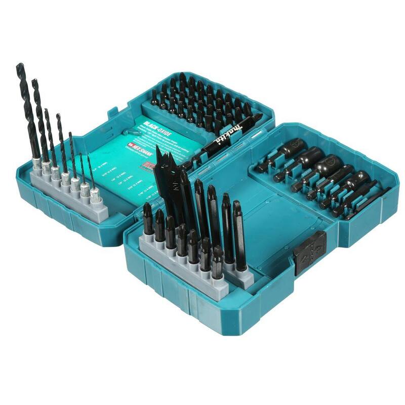 Set de puntas de destornillador y taladro de impacto Makita (70 piezas), Acero - T-01725