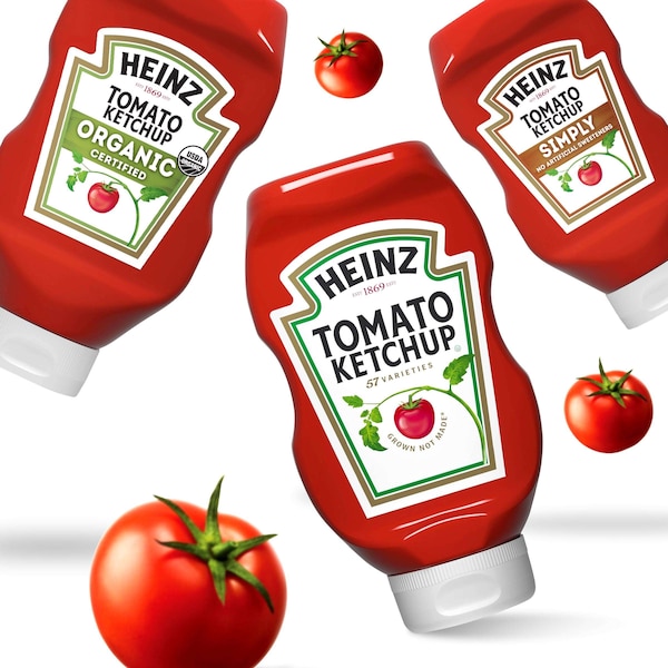 Heinz Heinz Easy Squeeze Clear Upside Down Ketchup 20 oz., PK12 - 10013000006405