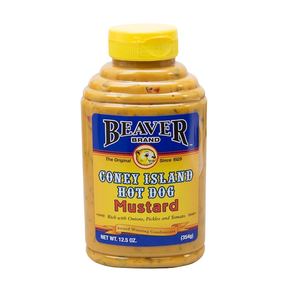 Beaver Beaver Coney Island Mustard 12.5 oz. Bottle, PK6 - 228