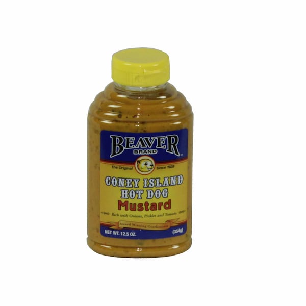 Beaver Beaver Coney Island Mustard 12.5 oz. Bottle, PK6 - 228