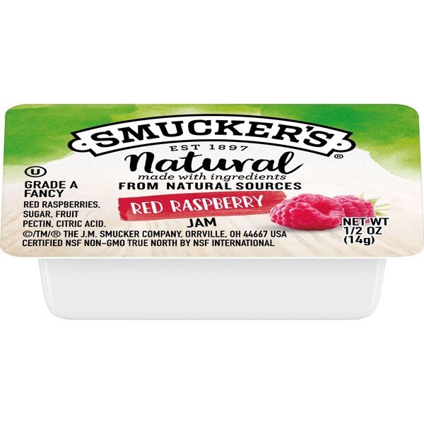 Smuckers Smucker's Natural Red Raspberry Jam .5 oz. Cup, PK200 - 5150008203