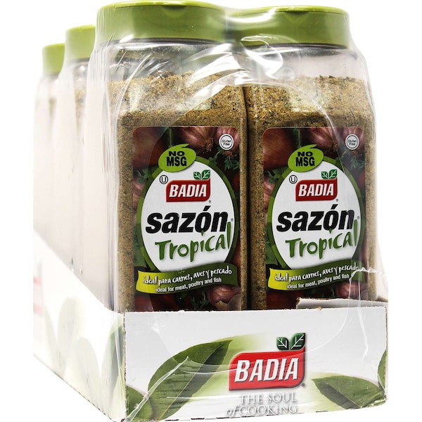 Badia Badia Sazon Tropical Seasoning 1.75lbs Bottle, PK6 - 90961