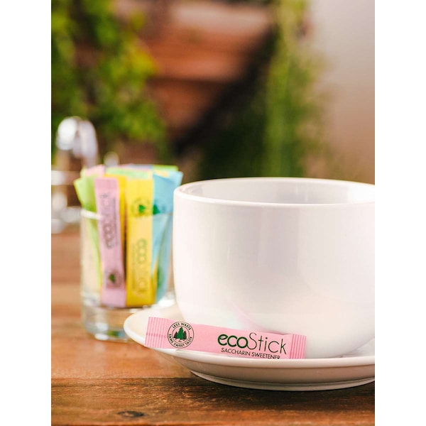 Ecostick Ecostick Saccharin Sugar Substitute Pink Sticks .5g Packet, PK2000 - 83653