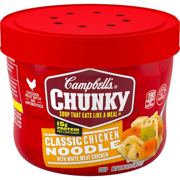 Campbells Campbell's Chicken Noodle Soup Chunky Bowl 15.25 oz. Bowl, PK8 - 000014880
