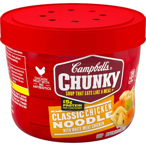 Campbells Campbell's Chicken Noodle Soup Chunky Bowl 15.25 oz. Bowl, PK8 - 000014880