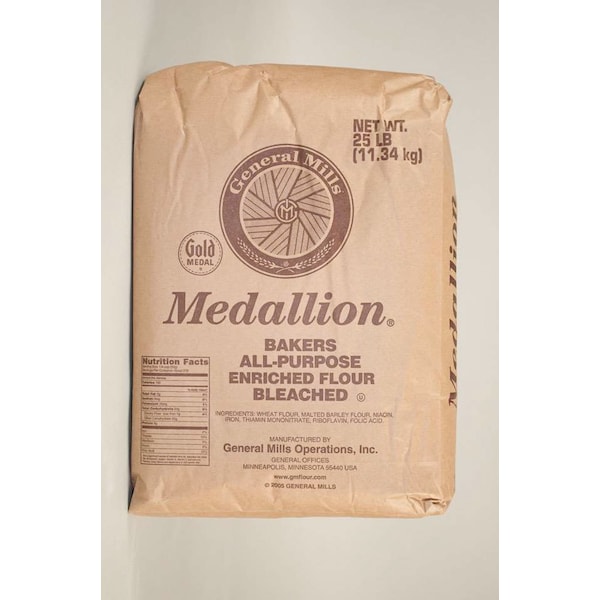 Gold Medal Medallion Bakers All Purpose Enriched Bleached Flour 25lbs Bag, PK2 - 16000-54425