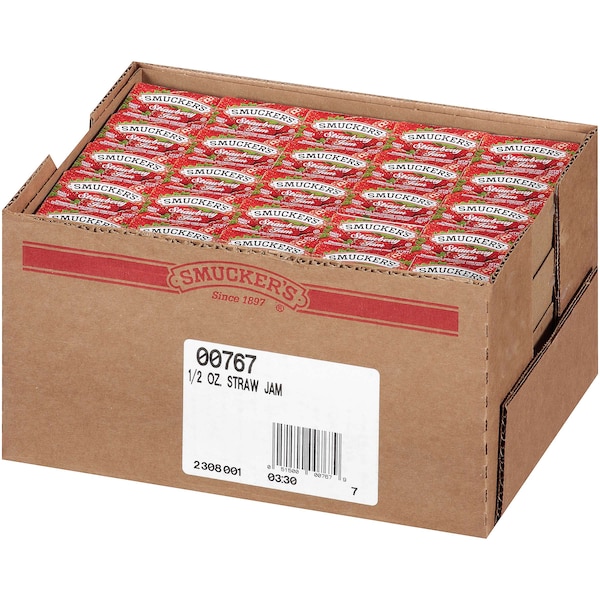 Smuckers Smucker's Strawberry Jam Plastic .5 oz., PK200 - 5150000767