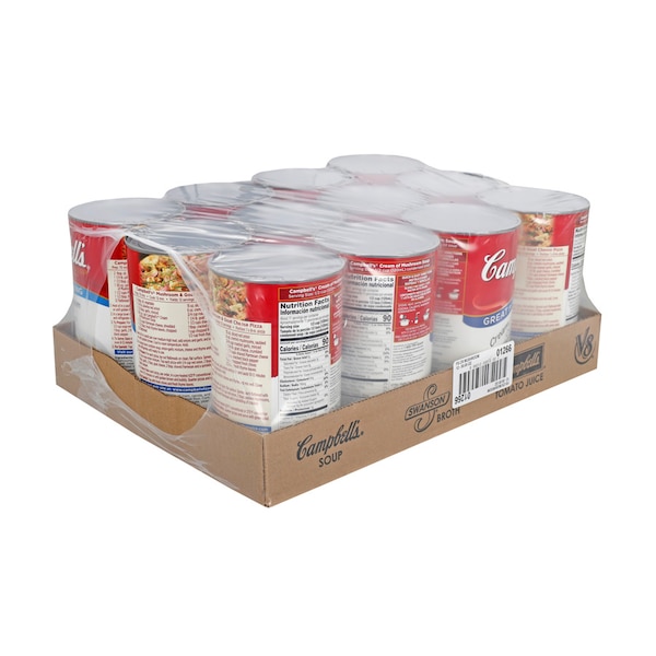 Campbells Campbell's Cream Of Mushroom Soup 50 oz. Cans, PK12 - 000001266