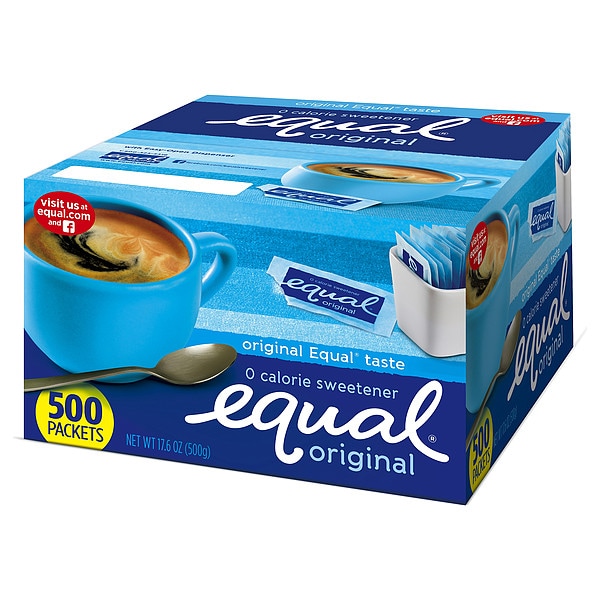 Equal Zero Calorie Sweetener, 0.04 oz Packet, PK500 - 20008694