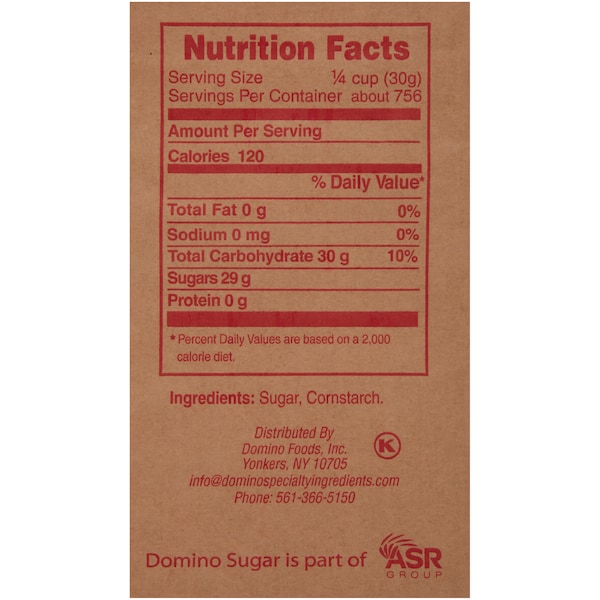 Domino Domino Confection Sugar, 50lbs - 403292