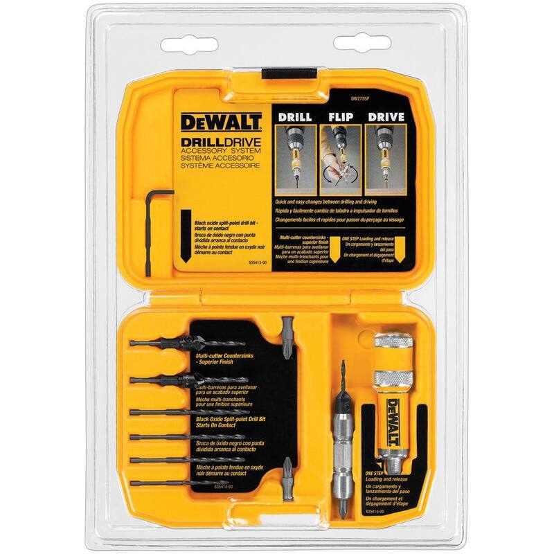 Juego de brocas y puntas DEWALT (12 piezas) - DW2735P