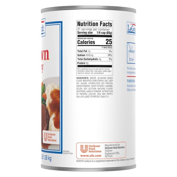 Legout Legout Brown Gravy 48 oz., PK12 - 3750060063