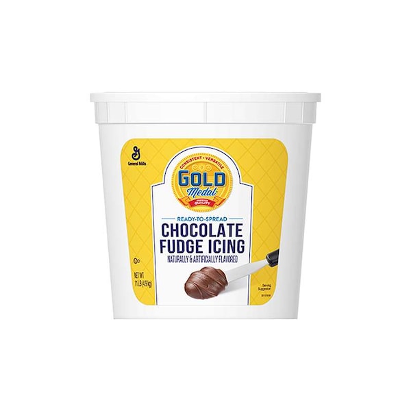Gold Medal Gold Medal Ready-To-Spread Chocolate Fudge Icing 11lbs Tub, PK2 - 16000-11215