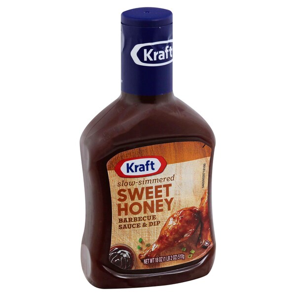Kraft Kraft Sweet Honey Barbecue Sauce 18 oz. Bottle, PK12 - 10021000052384