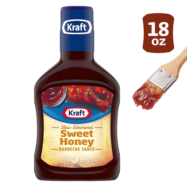 Kraft Kraft Sweet Honey Barbecue Sauce 18 oz. Bottle, PK12 - 10021000052384