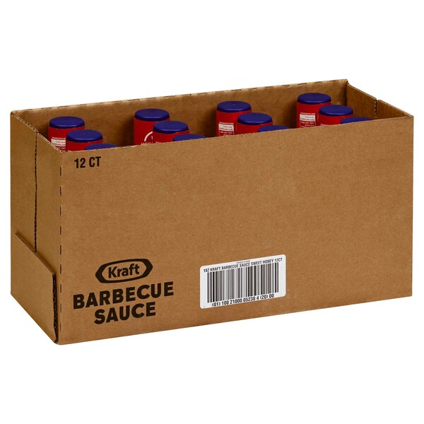 Kraft Kraft Sweet Honey Barbecue Sauce 18 oz. Bottle, PK12 - 10021000052384