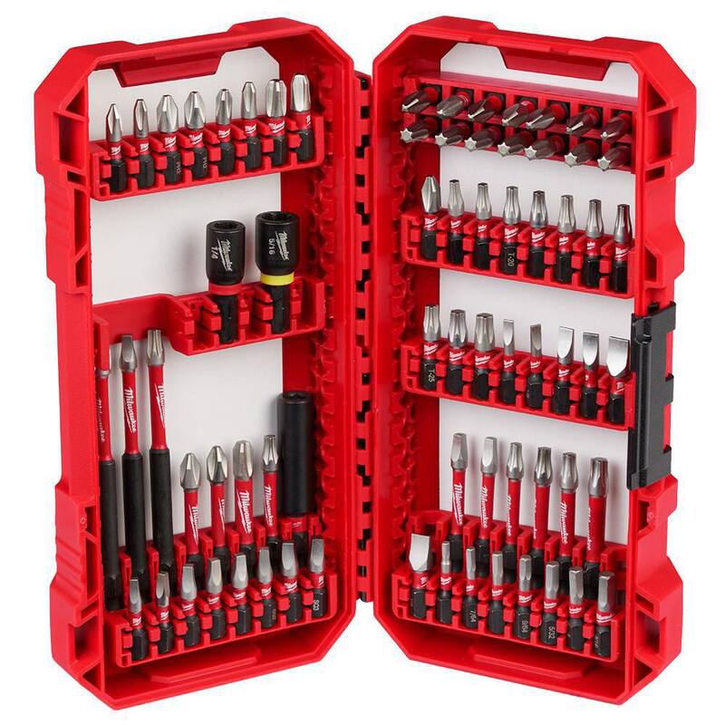 Set de puntas de desarmador de aleación de acero Milwaukee SHOCKWAVE Impact Duty (115 piezas) - 48-32-5151-48-32-4023