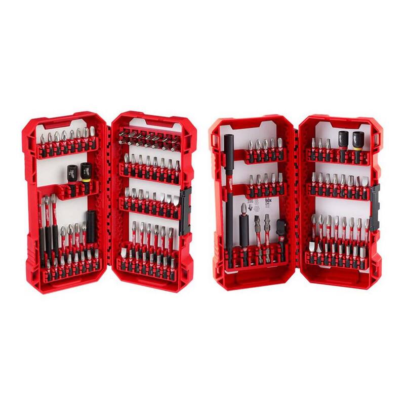 Set de puntas de desarmador de aleación de acero Milwaukee SHOCKWAVE Impact Duty (115 piezas) - 48-32-5151-48-32-4023