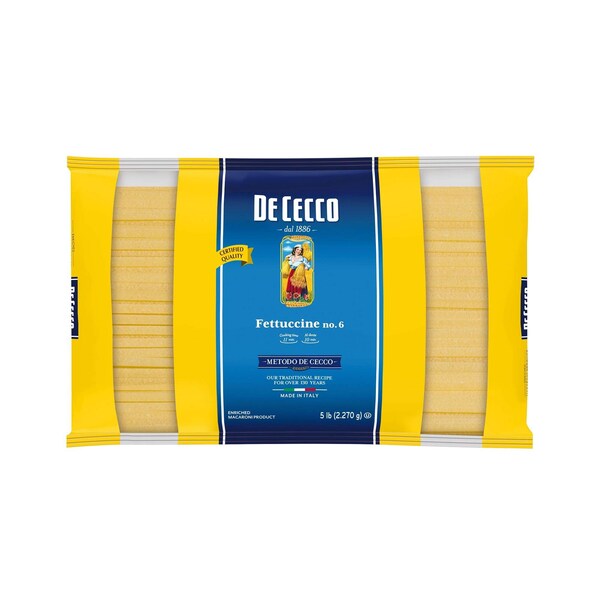 De Cecco De Cecco No. 6 Fettuccini 5lbs Bag, PK4 - VSA8006