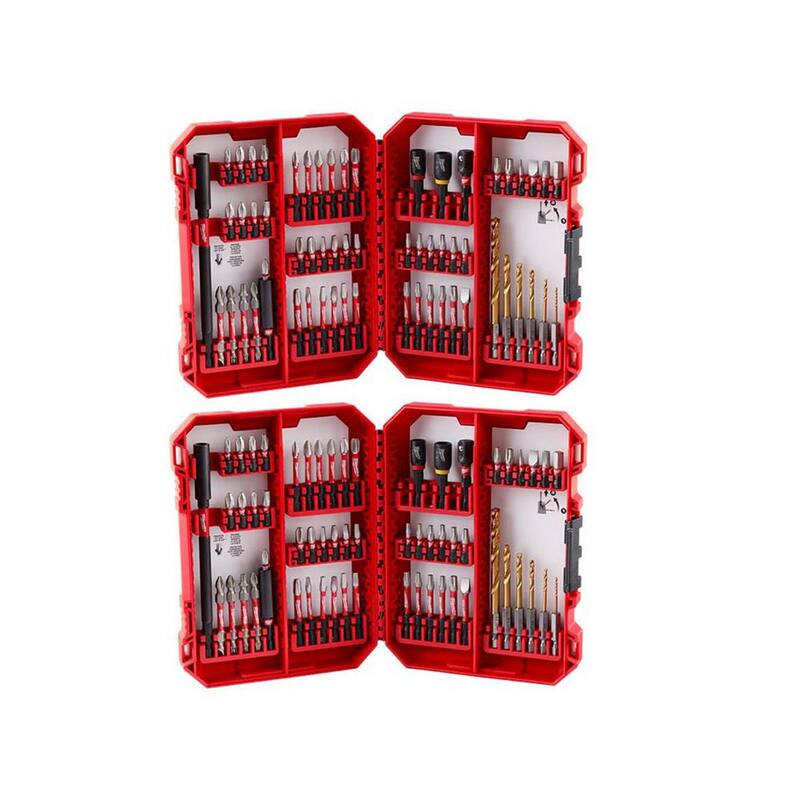 Set de puntas destornilladoras de acero de aleación para impacto Milwaukee SHOCKWAVE (120 piezas) - 48-32-4097