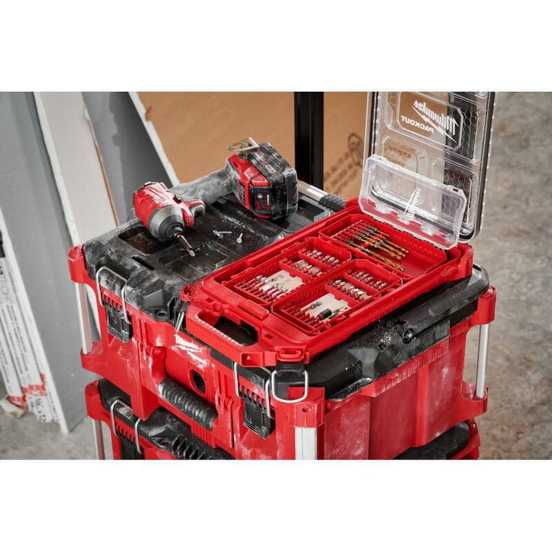 Set de puntas destornilladoras de acero de aleación para impacto Milwaukee SHOCKWAVE (120 piezas) - 48-32-4097