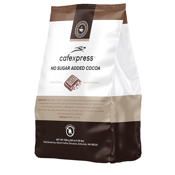 Cafexpress Cocoa Powder, No Sugar Added, 1.25 Lb Bags, PK6 PK - 014375