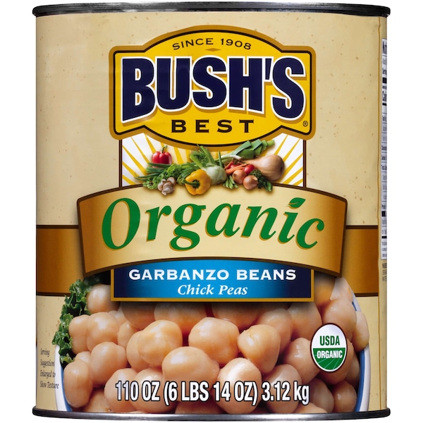 Bushs Best Bush's Best 100% Organic Garbanzo Beans No 10 Can, PK6 - 01707