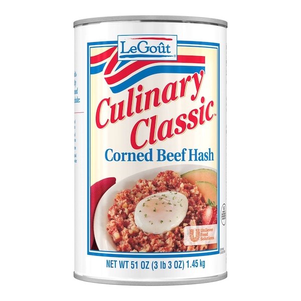 Legout Corned Beef Hash Heat & Servecanned Entree 51 oz., PK12 - 3750064863
