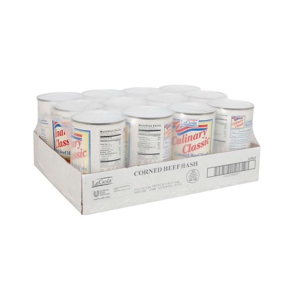 Legout Corned Beef Hash Heat & Servecanned Entree 51 oz., PK12 - 3750064863