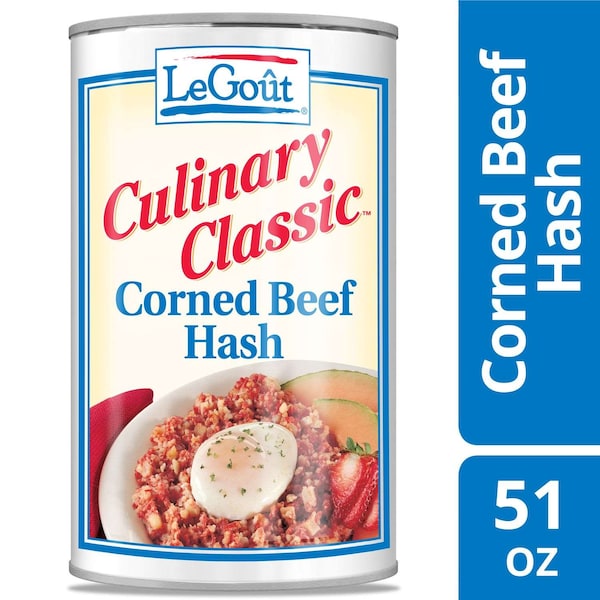 Legout Corned Beef Hash Heat & Servecanned Entree 51 oz., PK12 - 3750064863