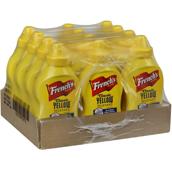 Frenchs French's Yellow Squeeze Mustard 12 oz., PK12 - 75677