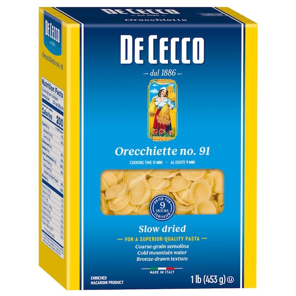 De Cecco De Cecco No. 91 Orecchiette 1lbs Box, PK12 - VSS0091