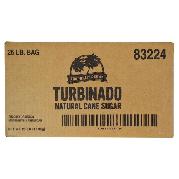 Sugar Foods Turbinado Sugar Bulk 25lbs - 83224