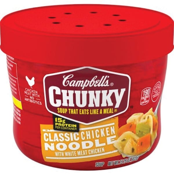 Campbells Soup, Classic Chicken Noodle, Single-Serve, 15.25 oz, Multi PK - CAM14880