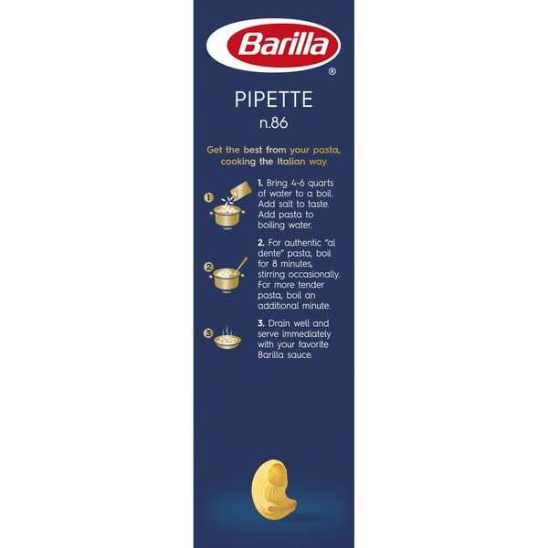 Barilla Barilla Pipette Pasta 16 oz., PK12 - 1000010538