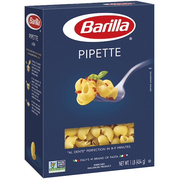Barilla Barilla Pipette Pasta 16 oz., PK12 - 1000010538