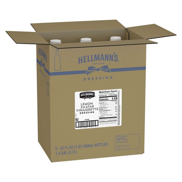 Hellmanns Lemon Zaatar Vinaigrette Dressing 32 oz., PK6 - 67665808