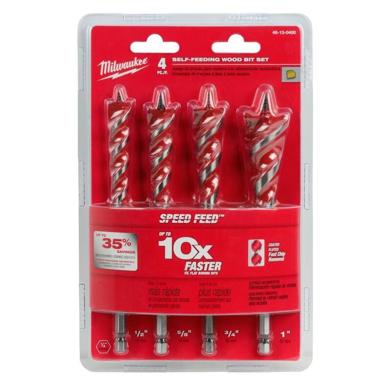 Set de puntas de destornillador de impacto SHOCKWAVE de Milwaukee con juego de brocas de titanio y juego de hojas para sierra reciproca y juego de brocas de pala (90 piezas) - 48-32-4024-4X