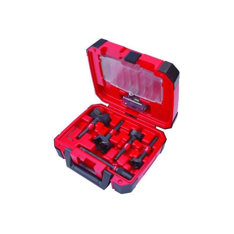 Juego de puntas de destornillador de impacto Milwaukee SHOCKWAVE con brocas Selfeed, sierra de agujero de carburo, hoja de sierra reciproca (78 piezas) - 48-32-4024-49-22-5100-49-56-9290-49-22-1