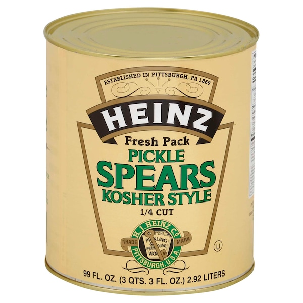Heinz Heinz Spear Dill 74 Count Pickle 99 oz. Can, PK6 - 10013000638309