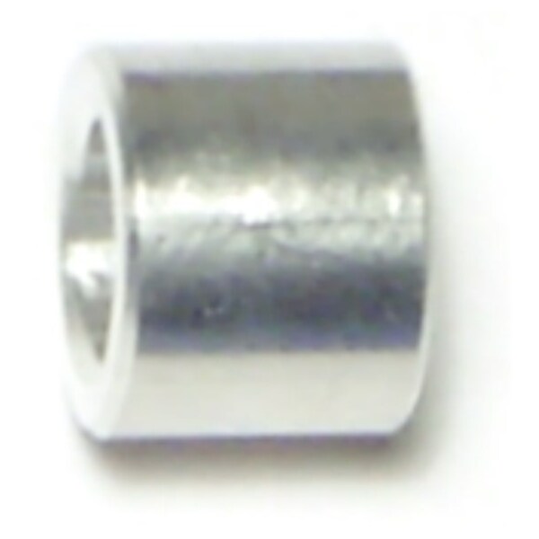 Midwest Fastener Round Spacer, #10 Screw Size, Aluminum, 1/4 in Overall Lg, 10 PK - 65851